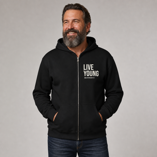 Live Young Zip Hoodie