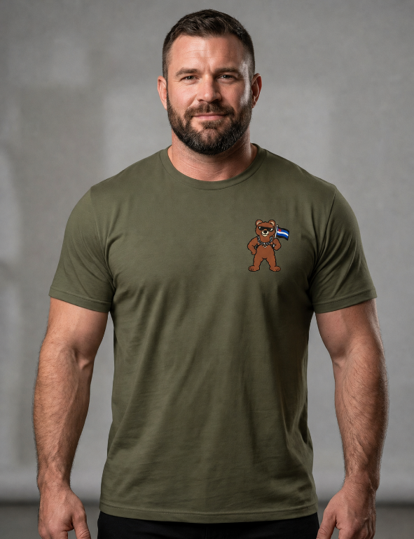Harness Bear Leather Pride Tee