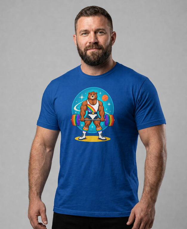 Pride Strength Gym Bear Tee
