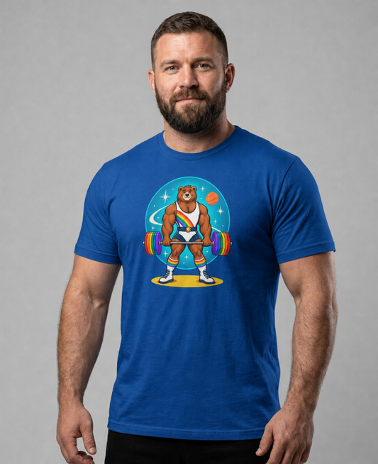 Pride Strength Gym Bear Tee