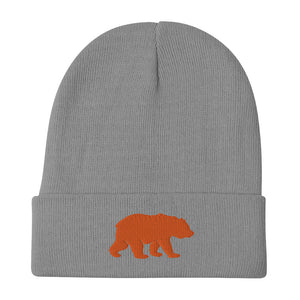 Big Bear (Orange) Embroidered Beanie
