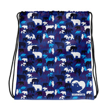 Blue Camo Bears Drawstring Bag