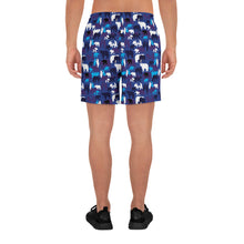 Men's Athletic Blue Camo Bears Shorts