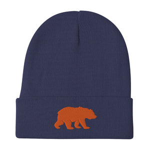 Big Bear (Orange) Embroidered Beanie