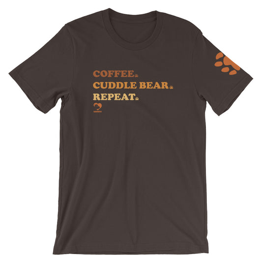 Coffee Cuddle Bear Repeat T-Shirt