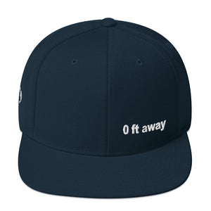0 ft away Snapback Hat