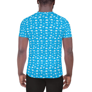 Mountain Bear All-Over Men's Athletic T-shirt