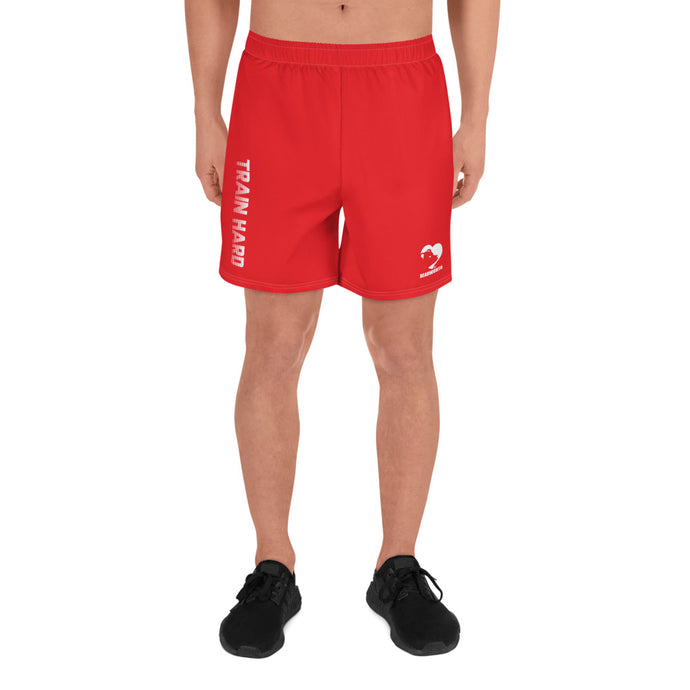 Men's Athletic Train Hard Shorts (Orange)