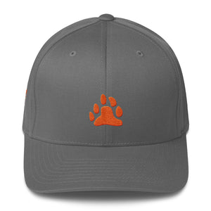 Bear Paw (Orange) Structured Twill Cap